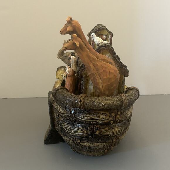 Vintage JC Penney Noah's Ark Home Collection Decor Rustic NO BOX - Picture 3 of 7